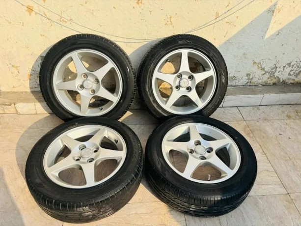 15-inch-alloy-rims-with-dunlop-tyres-perfect-for-lancer-lovers-big-0